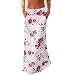 Produktbild Ba Zha Hei röcke Frau Druckte Lose beiläufige Röcke Lang Festlich Hochzeit Cocktail Langrock Prinzessin Damenrock Tüllrock Boho Plissee Retro Maxi Langer Rock-Elastischen Bund Tanz-Kleid (Weiß, M)