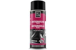 TECTANE ANTIGRAVILLA NEGRO, Spray de Protección Duradera y Flexible Contra la Proyección de Gravilla y Contra la Corrosión AG 561, Bote de 400 ml, Negro