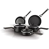 Ninja ZEROSTICK Classic 5-Piece Pan Set [CW55000UK] Aluminium Cookware, Induction Compatible, Dishwasher Safe, Oven Safe to 1