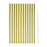 Cero lavado respetuoso con el medio ambiente: Bamboo, una vez cosechado, seguirá creciendo y prosperando por lo que es uno de los recursos más renovables del mundo. Son aprobados por la FDA, aptos para alimentos, reutilizables y 100% biodegradables. Descubre la alegría y la emoción de beber de pajitas de bambú.