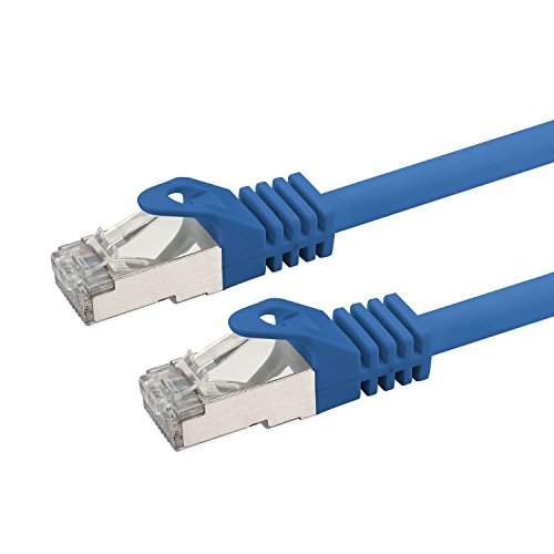 15M – CAT.7 Ethernet Gigabit Lan Netzwerkkabel (RJ45) | 10/100 / 1000Mbit / s – Für das Streaming | SUHD Tv | IPTV | Desktop-PC | Servers | Laptops | Netzwerkdrucker – Halogen frei / 10 Gbs / Qualität | kompatibel zu CAT.5 / CAT.5e / CAT.6 | Switch/Router/Modem/Patchpannel/Access Point/Patchfelder | - 2