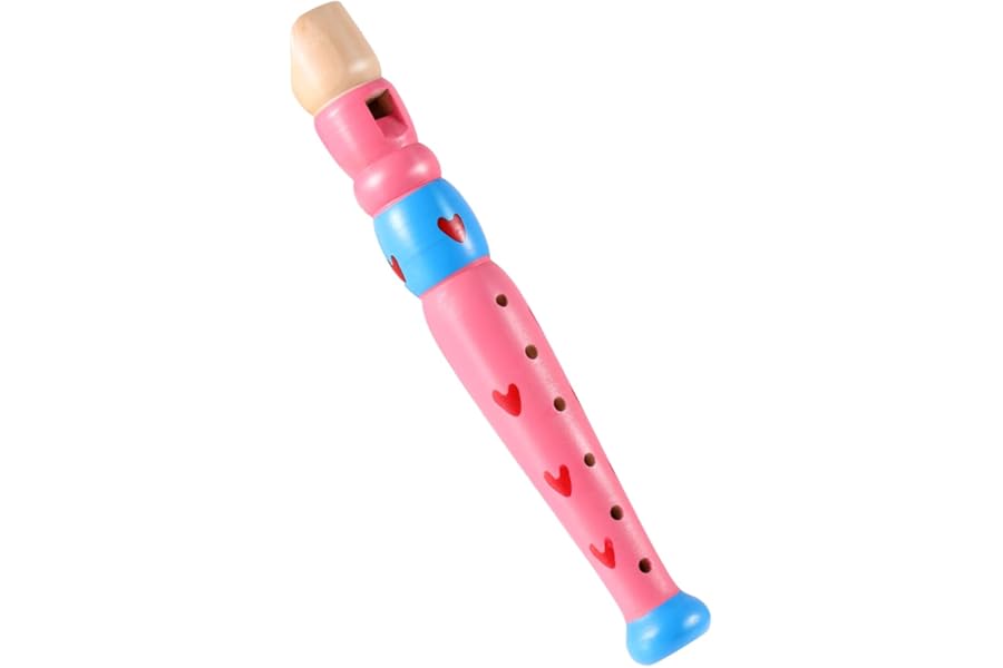 Small Wooden Recorders For Toddlers Colorful Flute for Kids Learning Rhythm Musical Instrument Sealive Baby Early Education Music&Sound Toys for Preschool Child (Random Color)