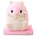 Produktbild Alpacasso 3 IN 1 Cute Rosa Plüsch Hamster Dekokissen und Folding Klimaanlage Car Blanket Kissen Set