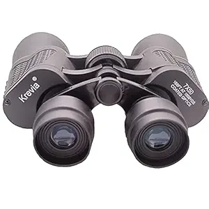 KREVIA Binocular for Long Distance 7 X 50 with Pouch | Binoculars Telescope for Adults Bird Watching(1 pc, Black)