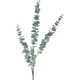 Nettenevime Yapay &Ccedil;i&ccedil;ek Pastel Yeşil Okaliptus 3Dallı Uzun Dal 76cm Eucalyptus
