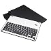 Produktbild Homyl PU-Leder Schutzhülle Schutzfall Keyboard-Tasche Abnehmbar Aluminium Drahtlos Bluetooth Tastatur 7-Farben Backlit für iPad Pro 10.5 Zoll - Schwarz