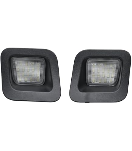 Feux De Plaque D’immatriculation LED Pour Dodge RAM 1500/2500/3500 2009-2018 - Canbus, 18 LED, Blanc, IP67