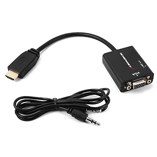 XCSOURCE HDMI Stecker zu VGA Buchse Umwandlung Adapter + 3.5mm Klinke Audio Kabel 1080P 720P für PS4 Xbox TV PC Notebook XC320 - 5