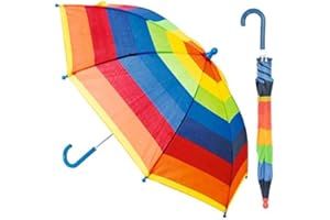 TOYLAND PETERKIN | Rainbow Umbrella | A rainbow striped children's fabric umbrella | Outdoor Toys | Ages 3+