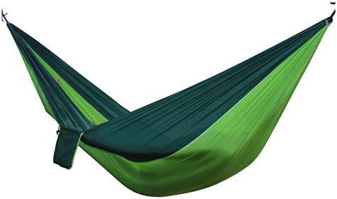 Camping Hammock: Lightweight, Water Resistant, Nylon, Single Camping Hammock with Tree Ropes, Carabineers, and Bag Included- Great for Indoor and Outdoor Use- Camping, Hiking, Backpacking, Travelling