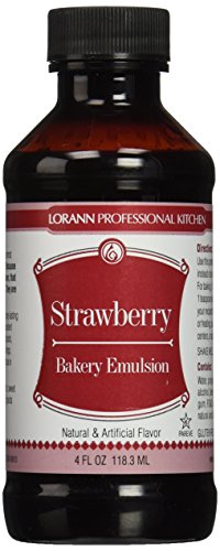 Lorann Oils Bakery emulsiones Natural y Artificial Sabor 4oz-Strawberry