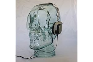 Yasirona Foamboard Warehouse Glass Skull Headphone Stand (Clear)