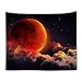 Produktbild GSJJ Tapestry Wand Dekor Wandbehang Planet Mond Nacht Muster Hintergrund Badetuch Polster Zuhause Tapisserie wandtuch drinnen und draußen,B,150X100cm