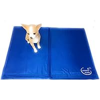 selbstkühlende WOHLFÜHLMATTE für Hunde 45 x 60 cm blau