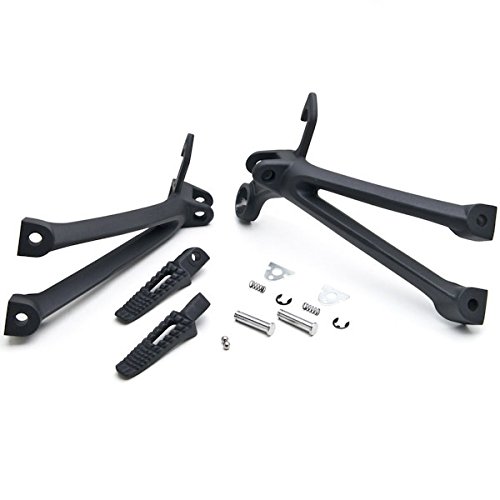 Rider Rear Passenger Footrests Foot Pegs Motor Foot Rests 2PCS Fit For Suzuki GSX-R 600/750 2008 2009 2010