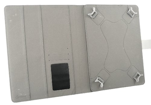 Emartbuy® Denver TAQ-10153 10.1 Zoll Tablet Universalbereich Blumenmädchen Multi Winkel Folio Executive Case Cover Wallet Hülle Schutzhülle mit Kartensteckplätze + Hot Rosa Eingabestift - 4