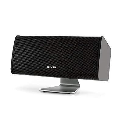 NUMAN Ambience Enceinte Centrale Home Cinema 60W Pied de Support Aluminium Noir