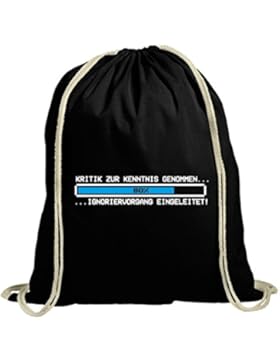 Lustiger natur Turnbeutel mit Kritik zur Kenntnis genommen Motiv Premium