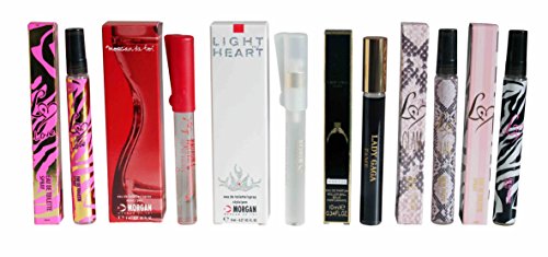 Travel Fragrances Collection Bundle for Her – 6 Items – Lipsy London + Morgan + Lady Gaga – Perfume Pens