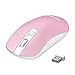 Produktbild VicTsing Funkmaus, 2.4G Laptop Maus kabellos lautlose Maus, 4 Taste Mouse Wireless mit USB Nano Receiver und 3 Einstellbare DPI, ON-Off Schalter USB Maus für PC,Laptop Computer- Pink