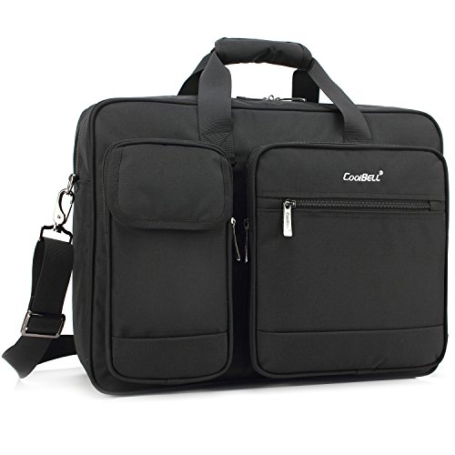 Preisvergleich Produktbild UtoteBag 17,3 Zoll Laptoptasche Schultertasche Notebooktasche Business Aktentasche Umhängetasche, Schwarz