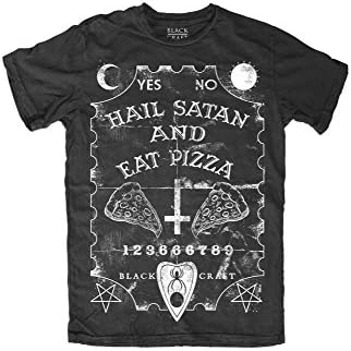 Blackcraft Cult Hail Satan &amp; Eat Pizza Tee S
