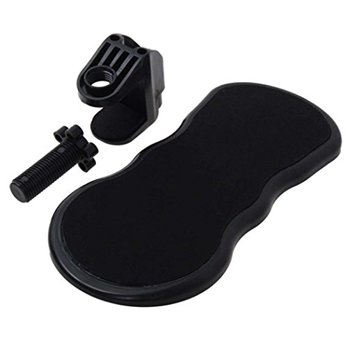 EgoEra® 180 Grad einstellbar Ergonomisch Schreibtisch Extender Computer Mauspad Armlehnen Handgelenkauflage Armauflage Armstütze für Stuhlarm oder Tisch - 2