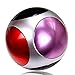 Price comparison product image Sansee New Tri-Spinner Ball Sphere Fidget Hand Spinner Camouflage Multi-Color EDC Toys With Box (Purple)