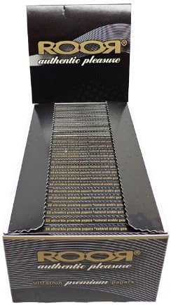 Genuine ROOR Pleasure Kingsize Slim Rolling Smoking Papers | Full Box - 50 Packs