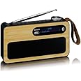 Lenco PDR-040 - Tragbares DAB+ Radio - FM Radio - mit Bluetooth - integrierter Akku mit 2000mAh - 3 Watt RMS - Uhr und Weckfu