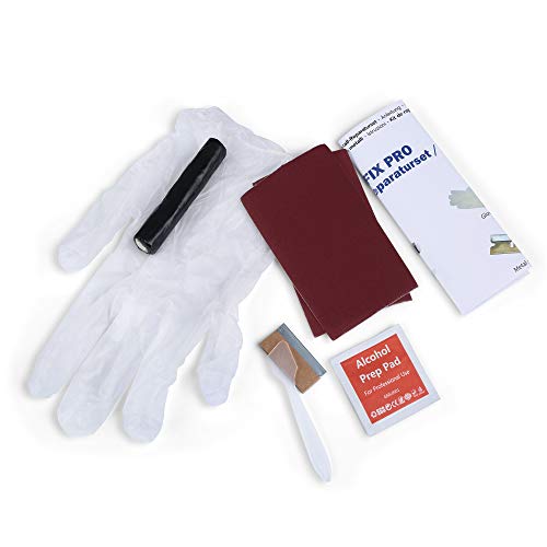 ATG Set para reparación de metal  Masilla carrocero resina epoxi para reparar y sellar metal, 9 piezas