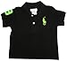 Polo Ralph Lauren Infant Boys Short Sleeve Big Neon Pony Shirt (18 Months, Black)