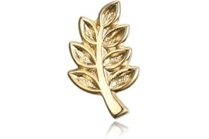 BOBIJOO Jewelry - Pins Diskret 10mm Zweig von Acacia Symbol freimaurer anstecker Gold Ende