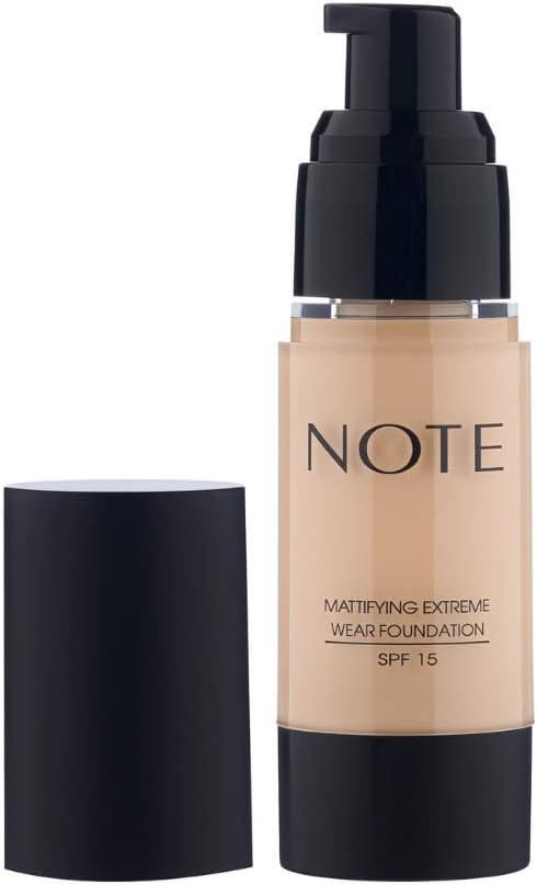 Note Cosmetics Mattifying Extreme Wear 01 Beige Mat Bitişli SPF 15 Kapatıcı Fondöten