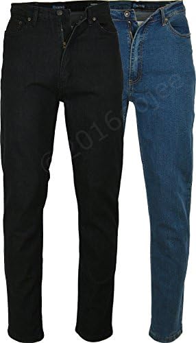 Mens Rockford Carlos Jeans - Comfort Fit Stretch Denim Jeans Chino Trousers