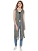 Chill Winston Charcoal Color Cotton Blend Long Cardigan For Women RS.799.00