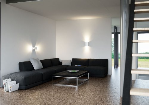 OSRAM LED-Wandleuchte /Tresol /silber /Innen /horizontale und vertikale Montage /LED-Spots 60° schwenkbar /4,5 Watt /warmweiß-3000K - 6