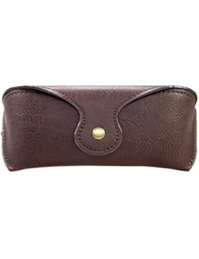 Extra Großes Brillenetui Hardcase in Lederoptik - Sonnenbrillen und Korrekturbrillen geeignet / Leder Hartschalen...