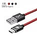 Produktbild USB C Kabel, BlitzWolf 1M Nylon Typ C Datenkabel Doppelseitig für Nexus 5X 6P, OnePlus 2, Nokia N1, Xiaomi 4C, Zuk Z1, Apple Macbook(Rot)
