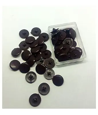 ALPHA 500 Pcs PVC Self-Tapping Screw Cap Cover for home. Office Industrial- Roofing & Insulation(self Drilling)-Black