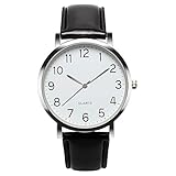 Cramberdy Herren Uhren Damen Uhr Mode Klassisch Unisex Damenuhren Herrenuhren Analog Quarz Armbanduhren für Männer Frauen