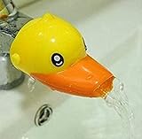lindo, práctico y duradero Liroyal Sweet Faucet Extension Extender para ni?os Baby Wash Hands Ba?o Patito de dibujos animados de dise?o (Amarillo)