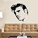 Price comparison product image Wall Sticker Creative Large Elvis Presley Wall Decals Bedroom Home Decor Black Stencil Wall Stickers Matt Vinyl Mural Art DIY Poster