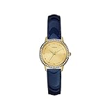 Guess Damen Analog Quarz Uhr mit Leder Armband W0648L9