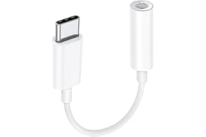 TAYTE USB C Kopfhörer­ Adapter für iPhone 15, USB C auf 3,5mm AUX Audio Dongle Kopfhöreranschluss Adapter kompatibel mit iPhone 15 Plus/15 Pro Max, Samsung Galaxy S24/S23/S22Ultra/Note20/10, Huawei/iPad Pro
