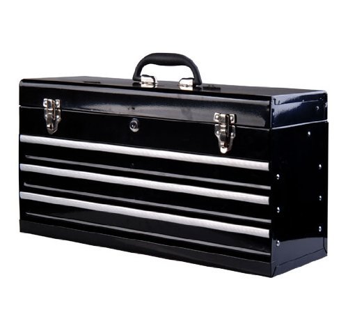 Homcom® Werkzeugkasten Werkzeugkoffer Werkzeugkiste Metall 540x290x220mm schwarz - 2