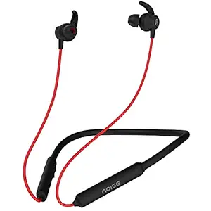 Noise Tune Active Bluetooth Wireless Headset with Upto 10 Hour Playtime, IPX5 Water Resistant, 10mm Dynamic Drivers for Great Wireless Sound (Hot Red)