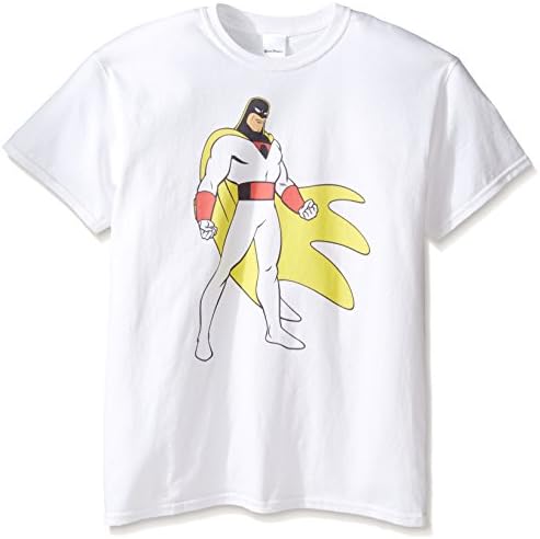 Space Ghost Men's T-Shirt, White, Large