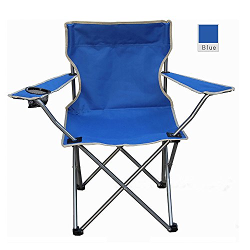 Skytower Bleu 1 places Chaise de camping pêche pliable avec porte-gobelet avec sac de transport