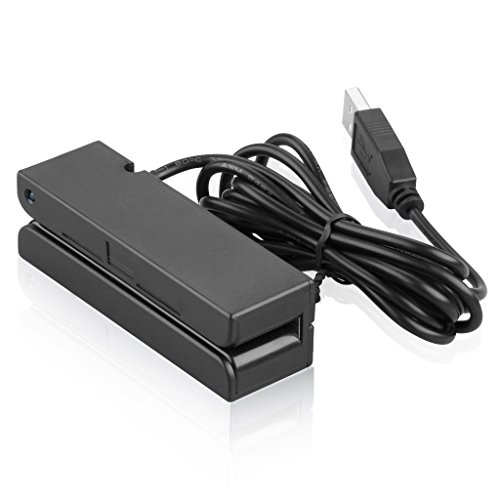 Preisvergleich Produktbild SODIAL(R)Kreditkartenleser 3 Track USB Magnet schwarz